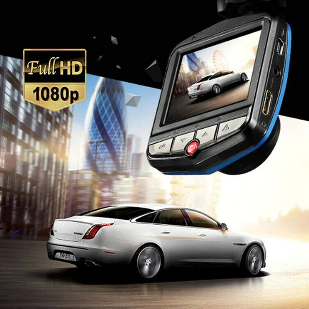 2.4-Inch Full HD 1080P Dash Camera with Night Vision and G-Sensor for Front or Rear Installation