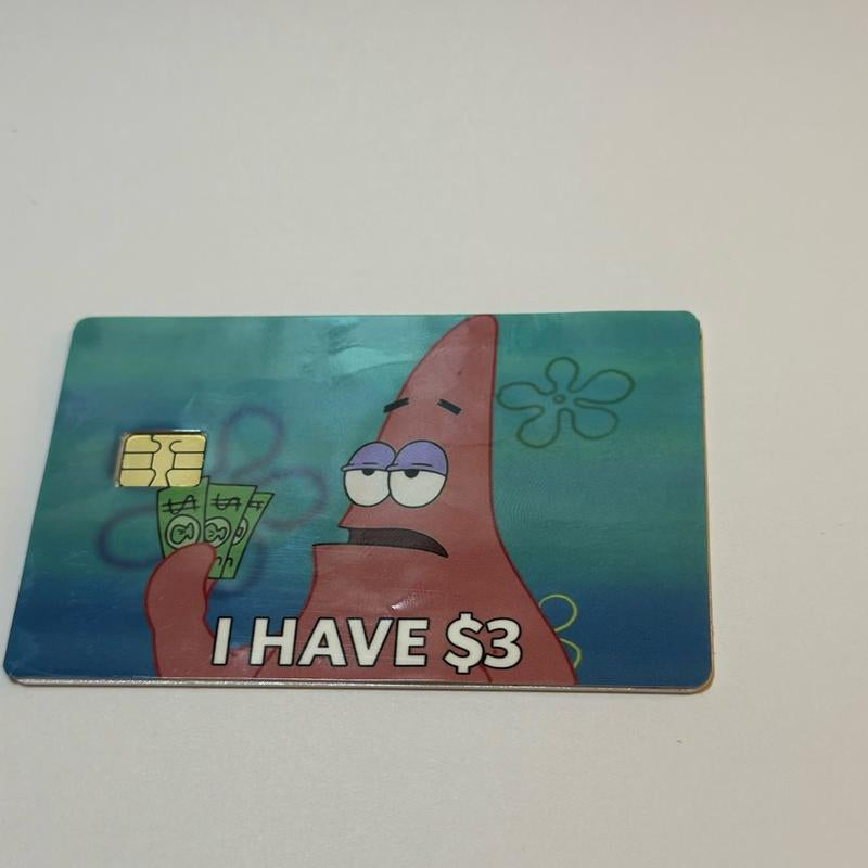 Credit Card Sticker Skin Cover Funny Trending Cool- Vinyl Waterproof Made in USA - Debit Card Skin Decal - Funny Cool Prank Personalized