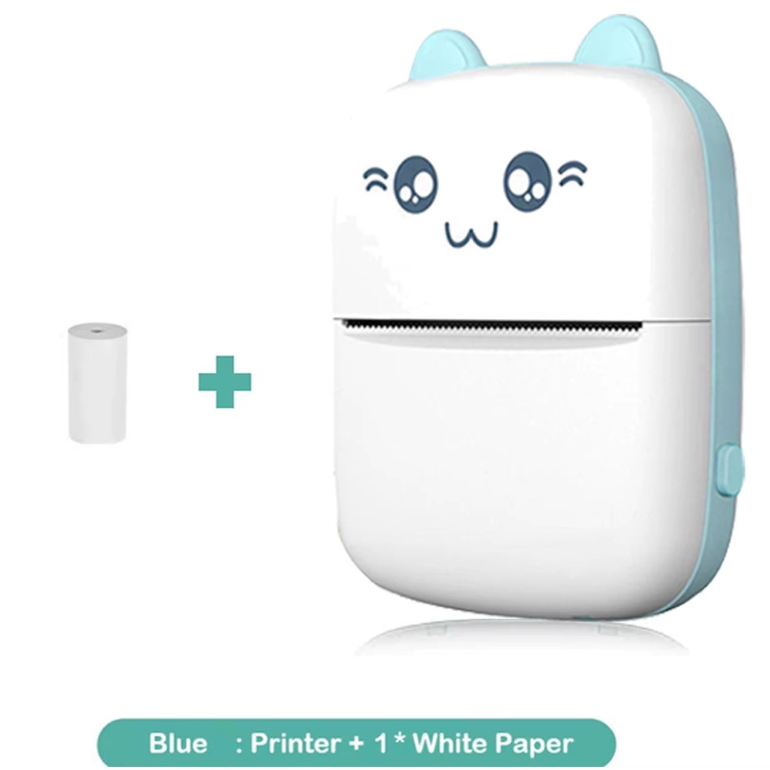 Mini Pocket Printer, Wireless BT Connection Thermal Printer for Photos Receipts Notes Memo Label Portable Inkless Gift Printer