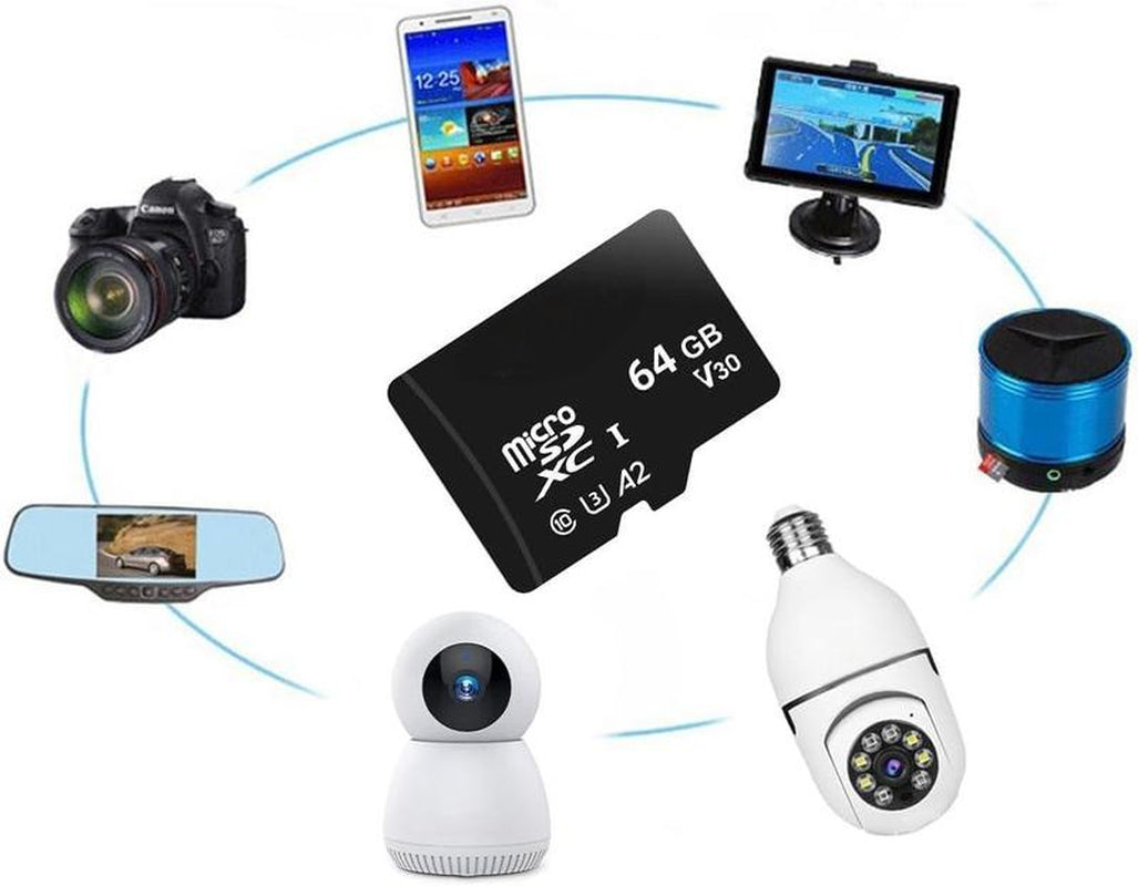 Micro SD Card-High-Speed Storage for Camera, Game Machine, Digital Cameras.Security Cameras, Smartphones, Gopro, Drones，Affordable Accessories