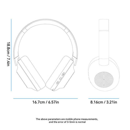 Over-Ear Wireless Headphones, Foldable Rotatable Earbuds with Built-In Microphone, Long Standby Noise Canceling Headphones Gaming Headset for Mobile Phone, Travel Gadgets 2024