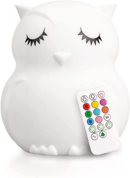 , Night Light Kids, Kids Lamp, Kids Night Light, Baby Night Light, Toddler Night Light, Cute Night Light, Owl Night Light for Girls, Nightlight for Kids Room, Rechargeable Battery