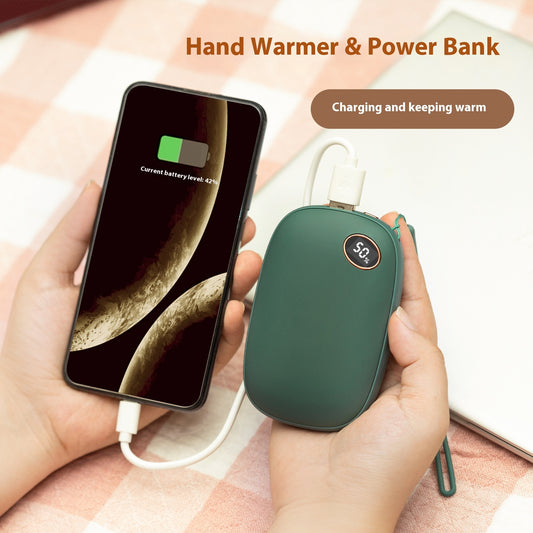 Quick Hot Large Capacity Usb Mini Hand Warmer Charging Two-in-one