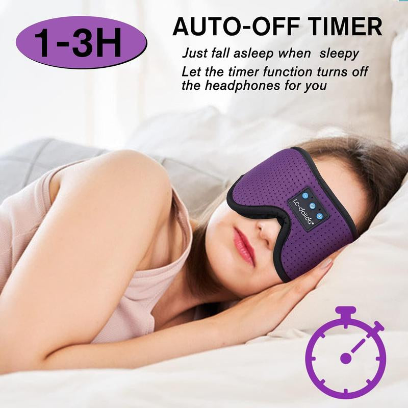 3D Eye Mask Bluetooth Sleep Mask Breathable Headband Headphones，Gift